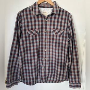 Life/after/denim Lightweight Plaid Flannel Shirt (L)